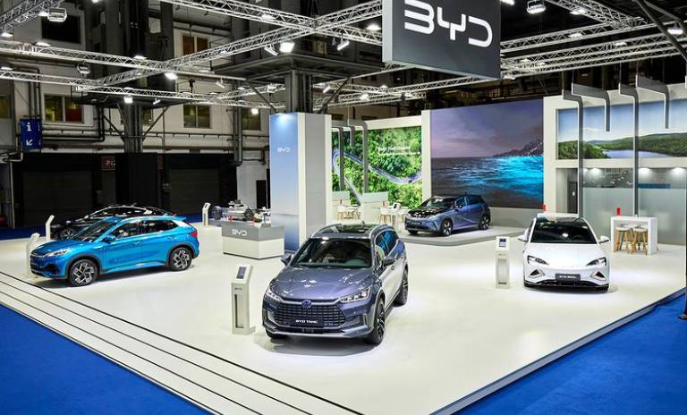 Vehículos exhibidos en el salón del automóvil Barcelona 2023