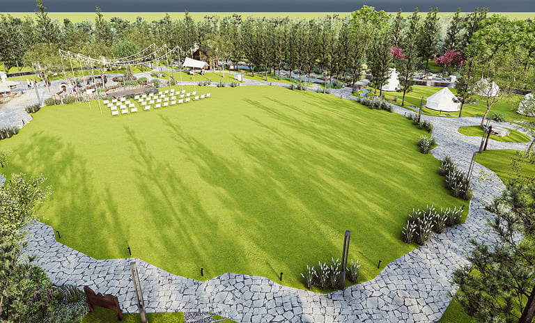 Área de camping del circuito todo terreno de BYD