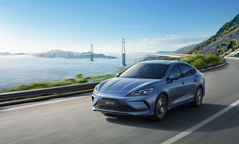 Carro eléctrico de BYD Seal para ahorro de emisiones de CO2